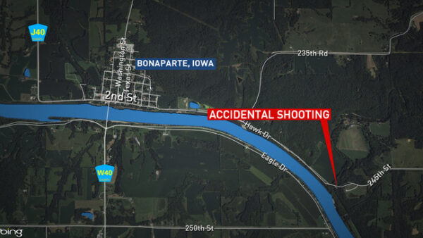 Southeast Iowa accidental shooting leaves 1 woman hospitalized